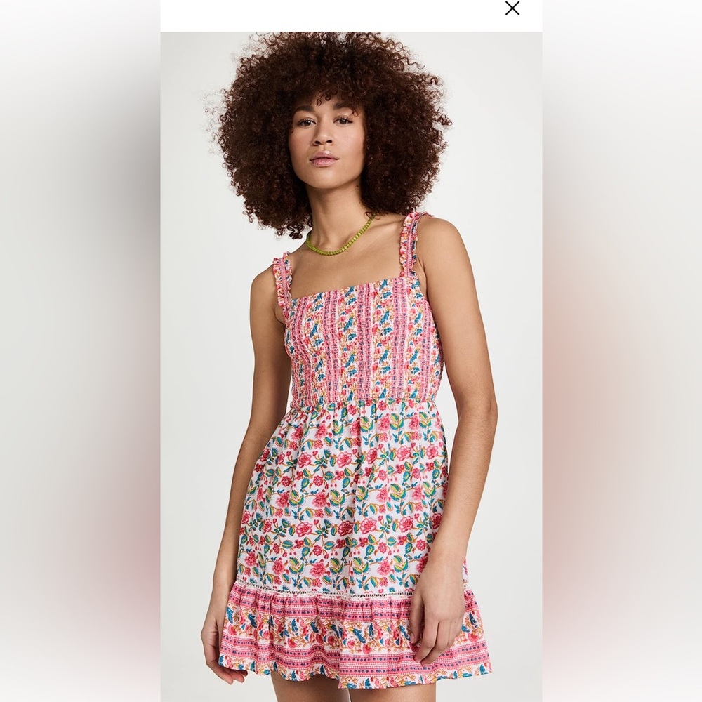 Playa Lucila Mini Smocked Sleeveless Dress
